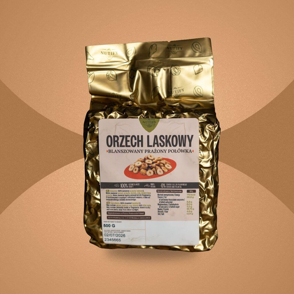 Orzech laskowy blanszowany połówka